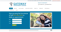 Desktop Screenshot of gatewaychirocenter.com