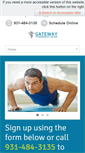 Mobile Screenshot of gatewaychirocenter.com